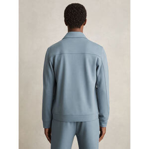 REISS MEDINA Interlock Jersey Zip Through Overshirt